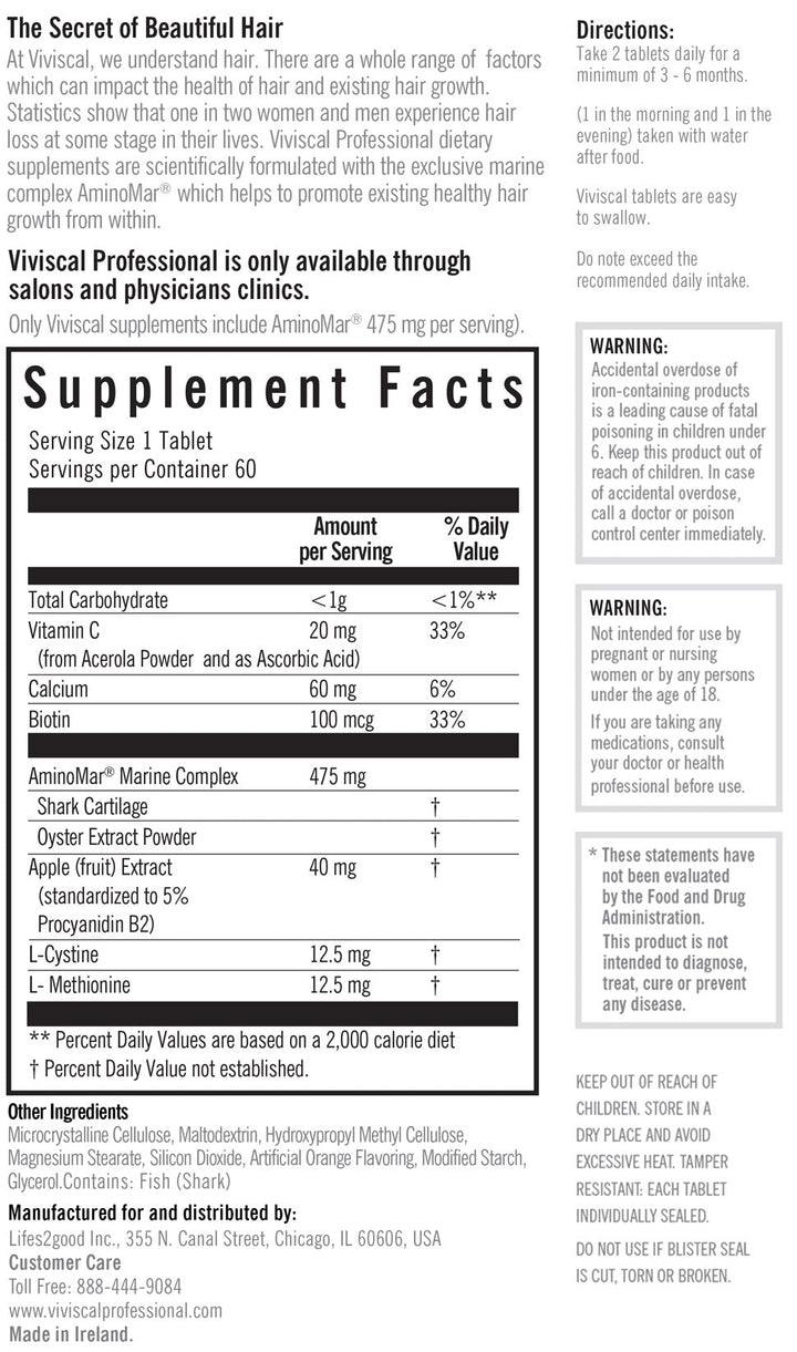 Viviscal Professional Strength Hair Growth Supplement